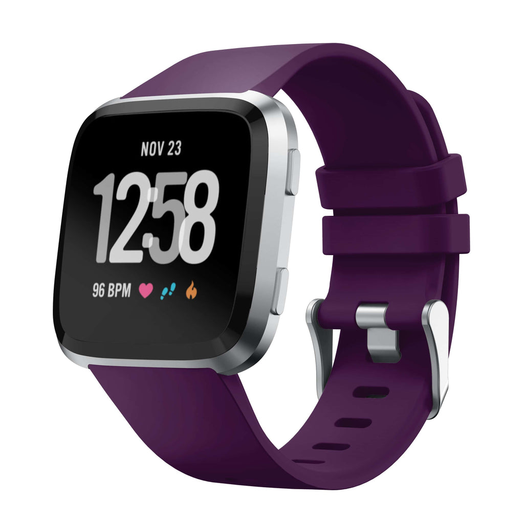 Curea Bratara Edman pentru Fitbit Versa / Versa 2, marimea S, Mov