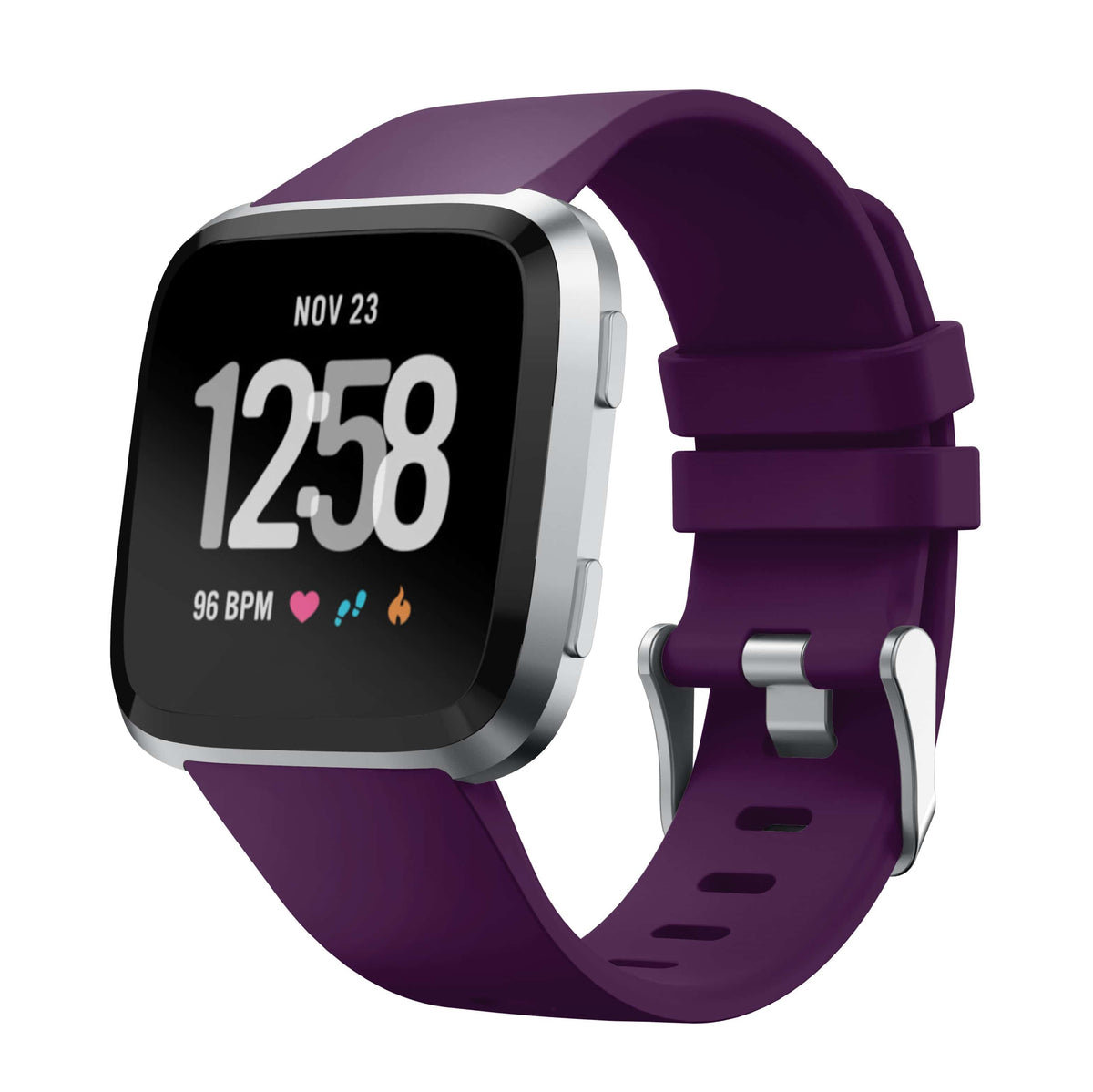 Curea Bratara Edman pentru Fitbit Versa / Versa 2, marimea S, Mov