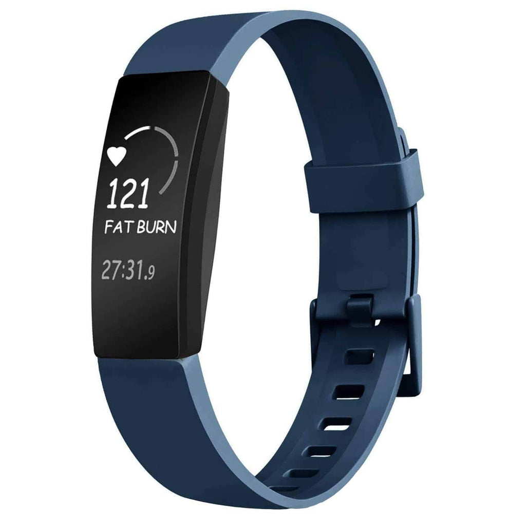 Curea Bratara Edman pentru Fitbit Inspire, marimea L, Albastru inchis