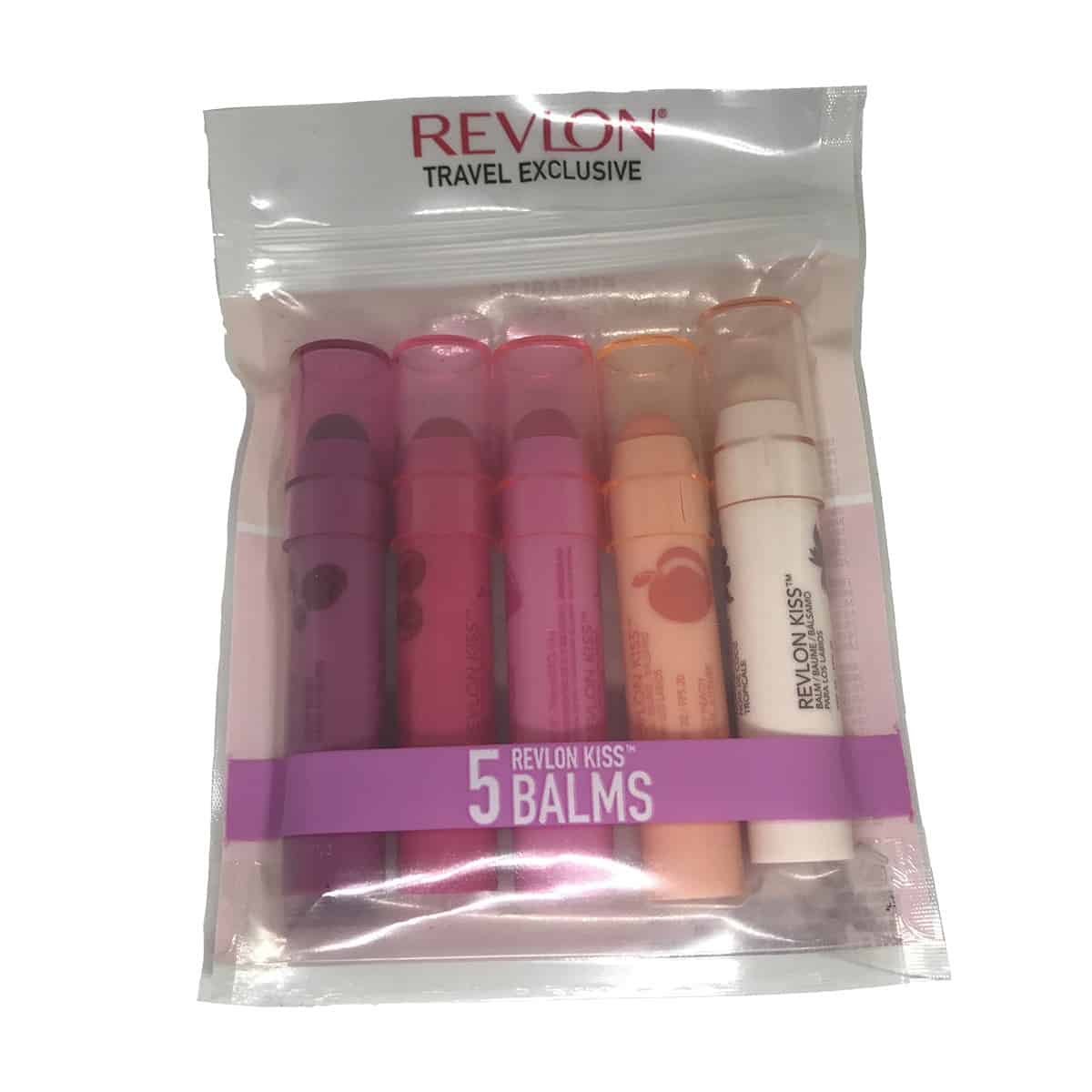 Set balsam de buze Revlon Kiss KISSABLES, 5 buc, diferite arome