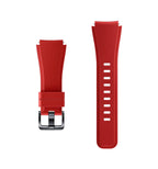 Curea silicon Edman compatibila Samsung Gear S3, telescoape Quick Release, 22mm, Rosu inchis