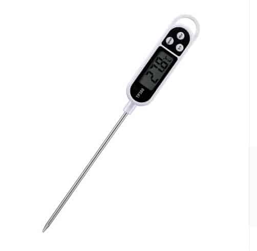 Termometru digital alimentar de insertie cu tija Edman, afisaj LCD, 3 butoane si oprire automata, interval masurare -50° C - +300° C