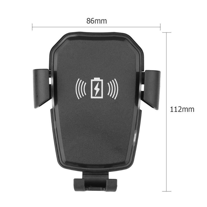 Incarcator wireless auto Qi Edman K81, pentru masina, incarcare rapida, cu LED, pentru Iphone Samsung Huawei LG, cablu micro USB inclus