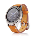 Curea din piele Edman compatibila cu Samsung Gear S3, telescoape Quick Release, 22mm, Maro deschis