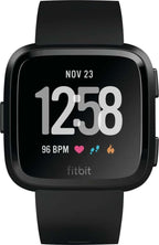Curea Bratara Edman pentru Fitbit Versa / Versa 2, marimea S, Negru