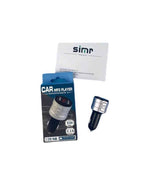 Adaptor Car Kit FM handsfree Edman BK04, Bluetooth 5.0, 2xUSB, Gri