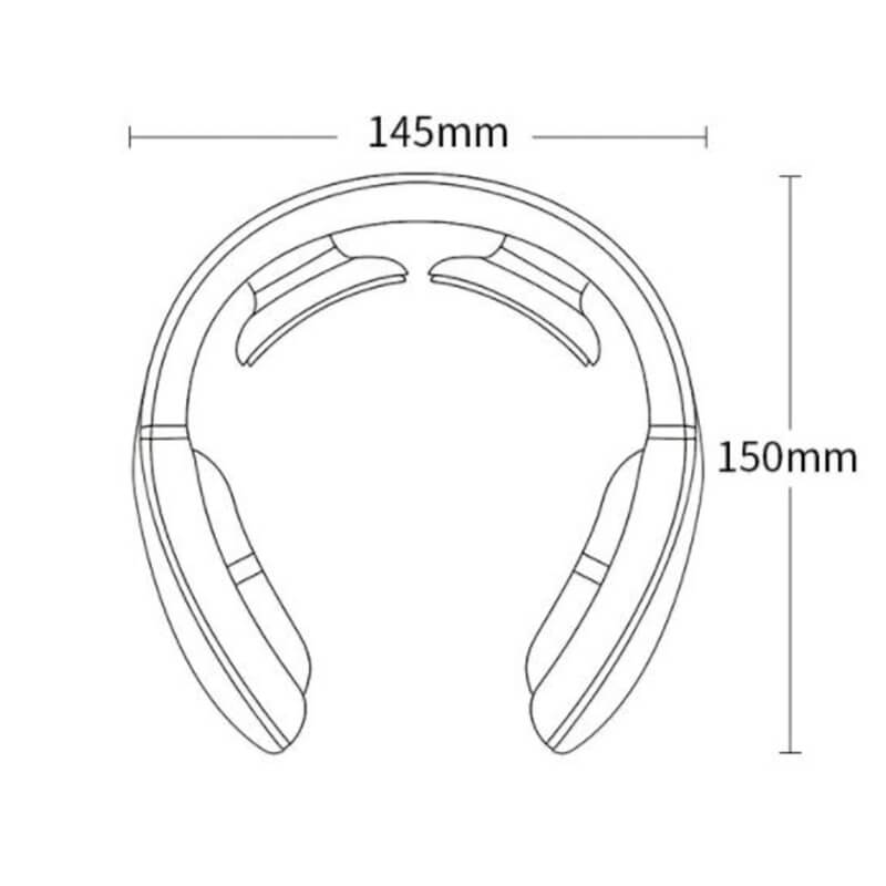 Aparat masaj cervical cu impulsuri electromagnetice, cu incalzire, portabil, 3 moduri de masaj, 15 nivele de intensitate, USB, Edman, Alb