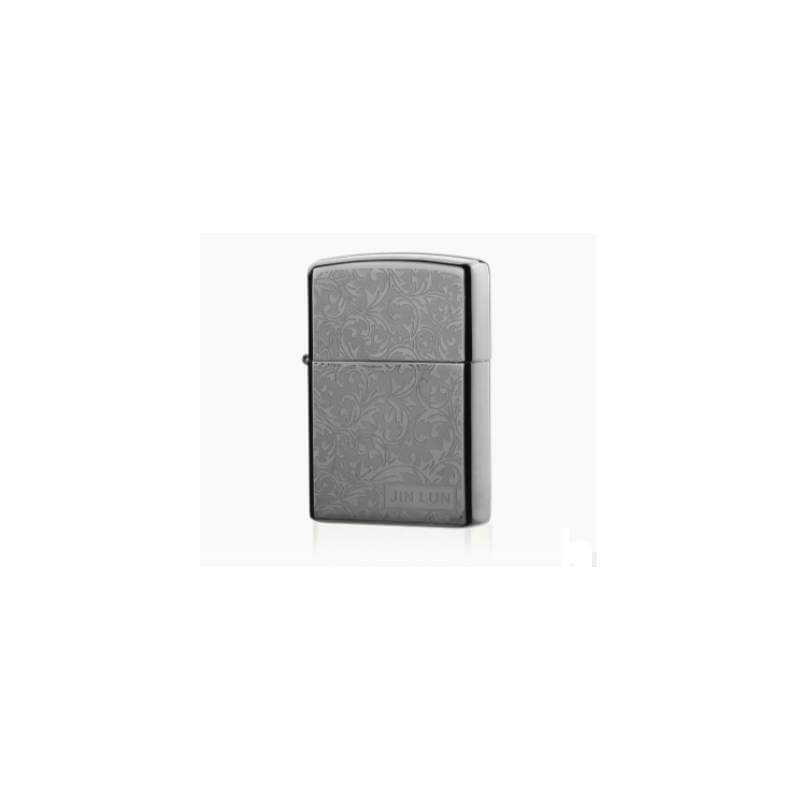 Bricheta electrica Edman 3D cu incarcare USB, tip Zippo, Gri