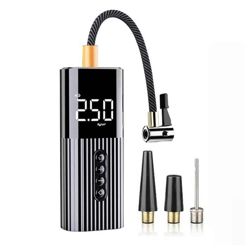Compresor Aer Edman LC-301 Electric cu priza auto/moto, pompa saltele, 5 bar/72psi, negru