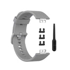 Curea Bratara Edman pentru Huawei Watch Fit, siliconica, Gri