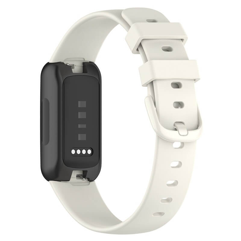 Curea Edman compatibila Fitbit Inspire 3, marimea S, Lunar White