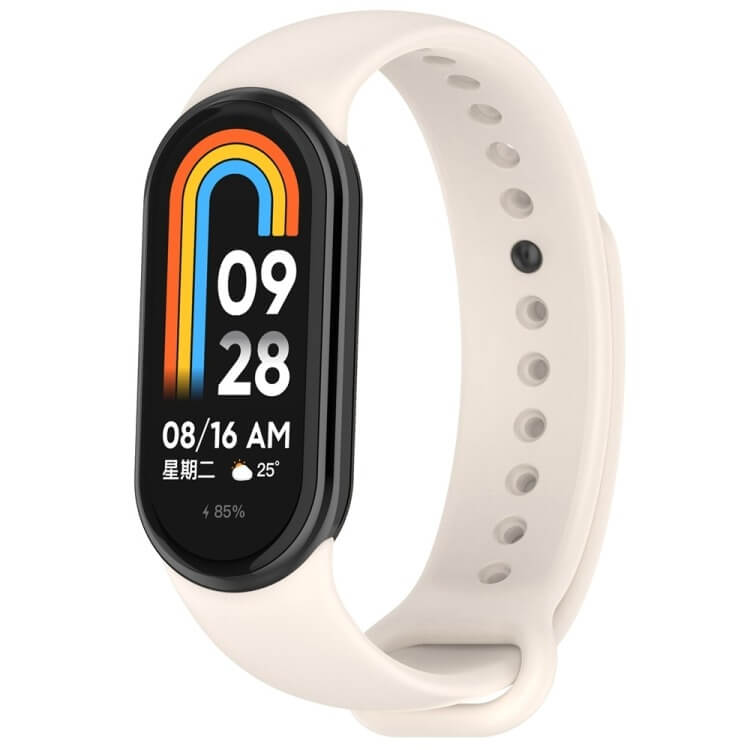 Curea Edman compatibila Xiaomi Smart Band 8/Smart Band 9/Smart Band 10, Lunar White