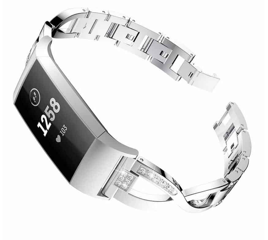 Curea bratara metalica Edman luxury pentru Fitbit Charge 3