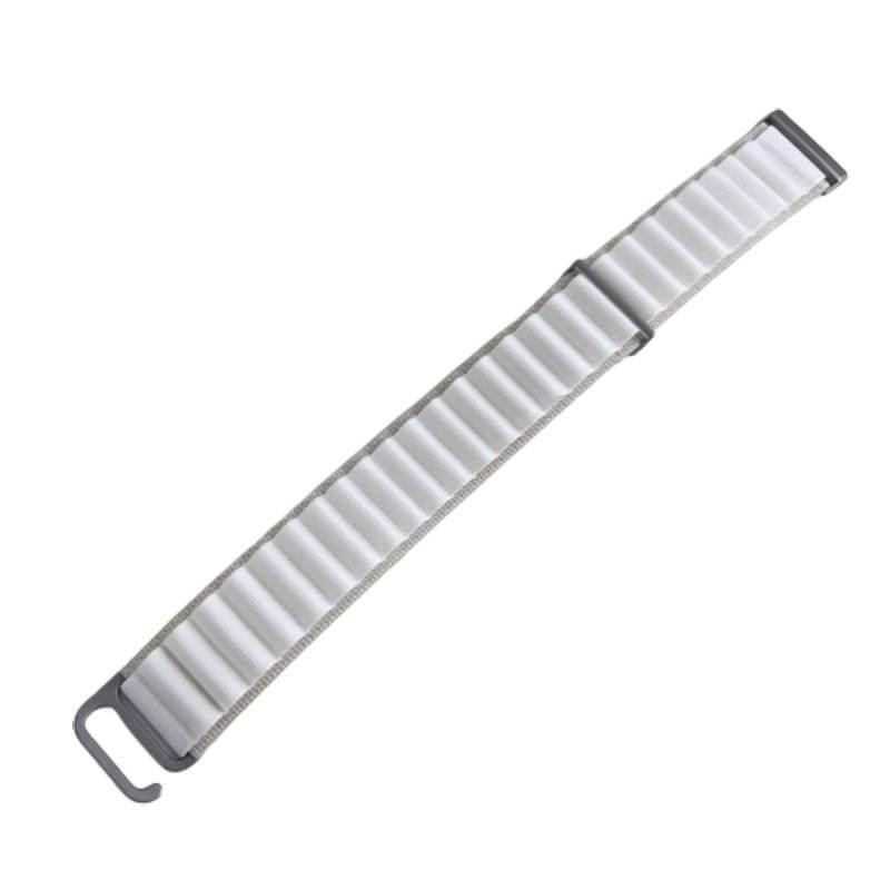Curea de schimb Edman Alpine pentru Fitbit Versa 3, material textil, Alb