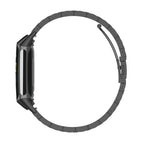 Curea metalica Edman 3Z pentru Fitbit Charge 5/6, Negru