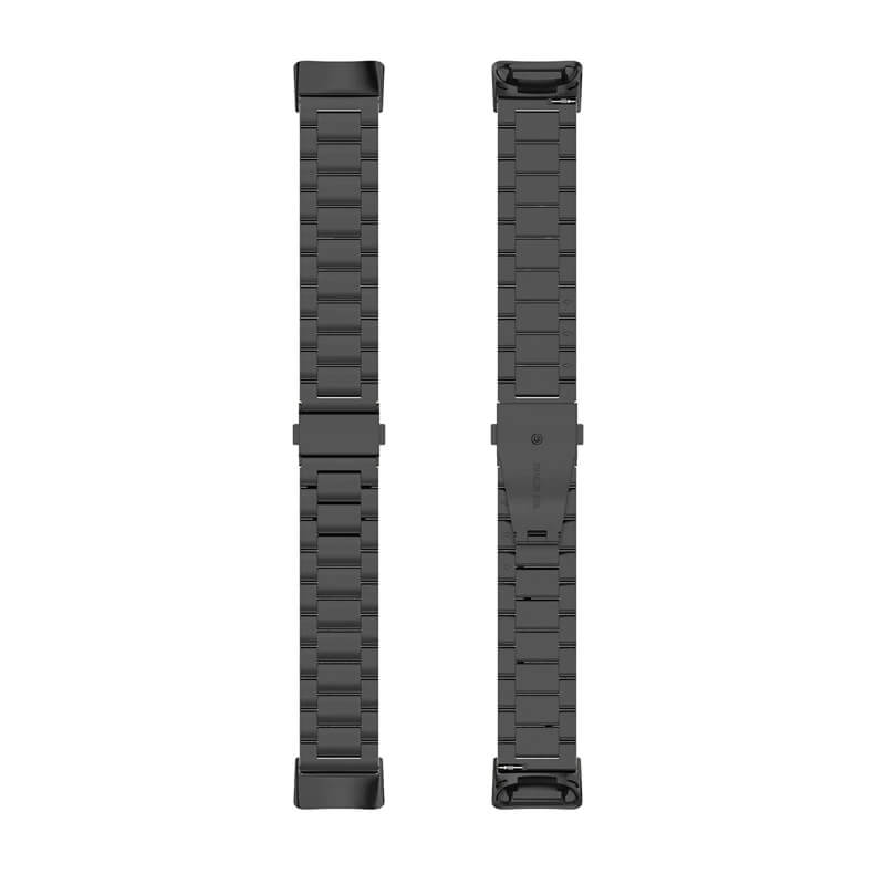 Curea metalica Edman 3Z pentru Fitbit Charge 5/6, Negru