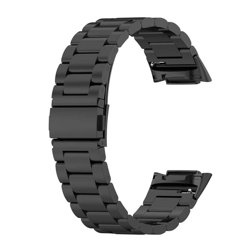 Curea metalica Edman 3Z pentru Fitbit Charge 5/6, Negru