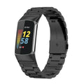 Curea metalica Edman 3Z pentru Fitbit Charge 5/6, Negru
