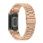 Curea metalica Edman 3Z pentru Fitbit Charge 5/6, Rose Gold
