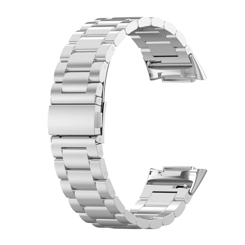 Curea metalica Edman 3Z pentru Fitbit Charge 5/6, Silver