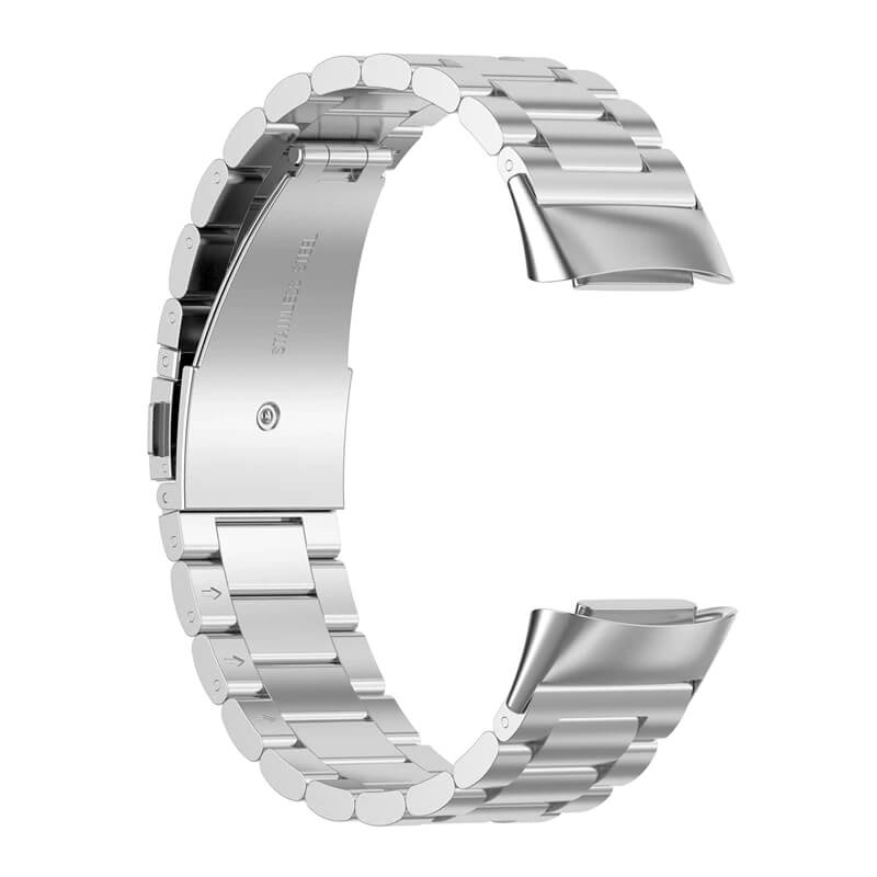 Curea metalica Edman 3Z pentru Fitbit Charge 5/6, Silver