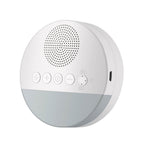 Dispozitiv sunete albe Edman A1, 20 sunete HD pentru bebelusi si adulti, reincarcabil, timp personalizat, lumina de veghe, White Noise, Alb