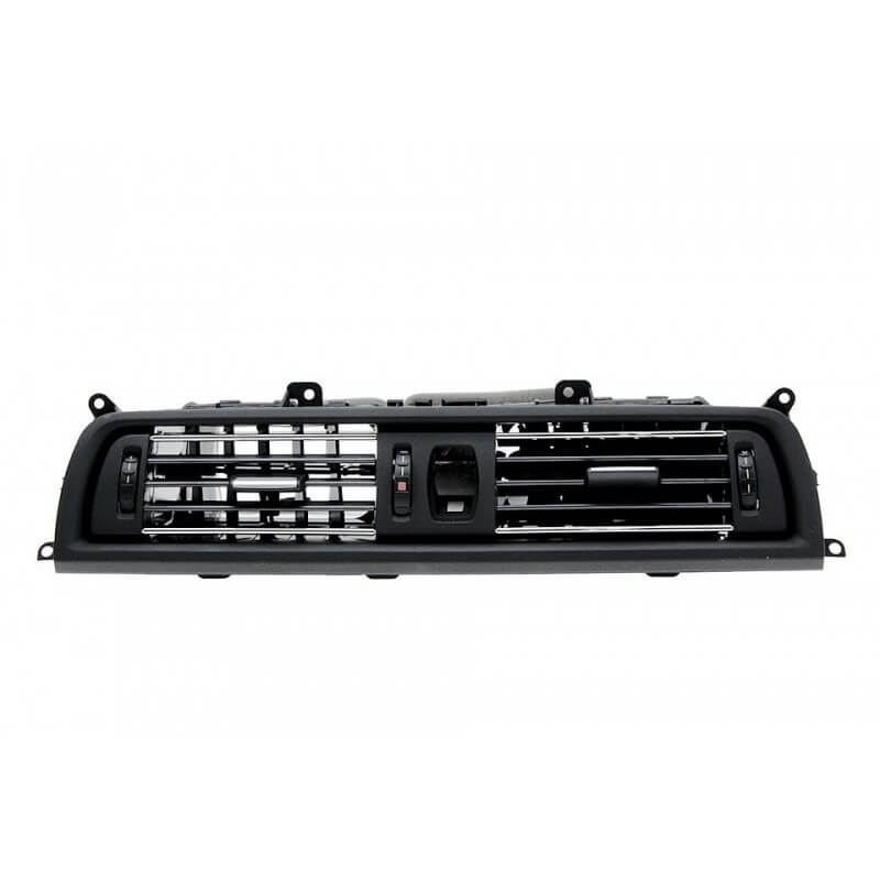 Set 4 bucati grile ventilare interior MOTOR10 fata/spate BMW Seria 5 F10/F11, 64229209136, Negru