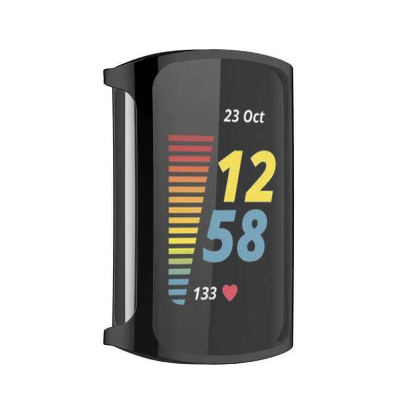 Husa Siliconica Edman pentru Fitbit Charge 5, Negru