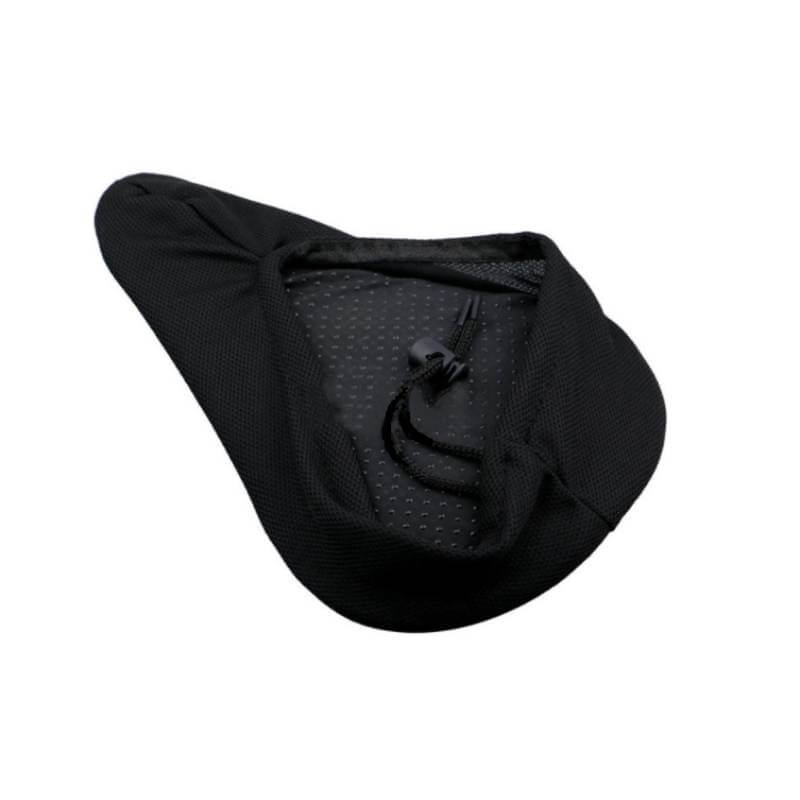 Husa universala Edman AVX-SB50 cu gel si burete pentru scaunul de bicicleta, Negru