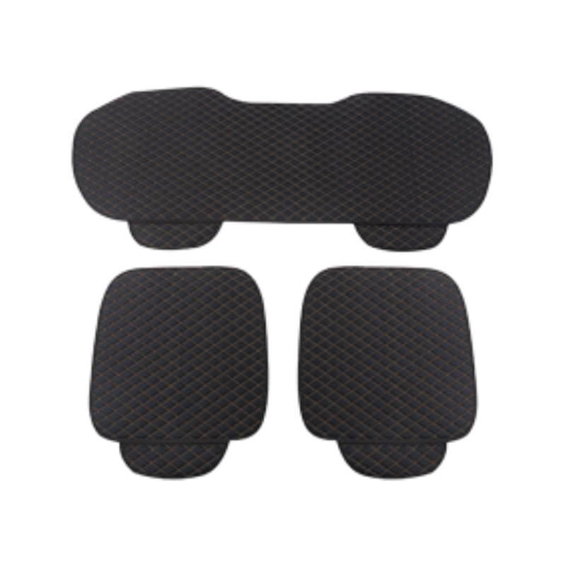 Huse de protectie MOTOR10 LXR-N pentru scaunele auto, set 3 piese, cusatura gold, Negru