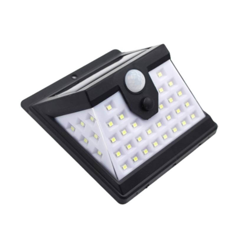 Lampa de perete Edman Q-L427 cu incarcare Solara, 40 leduri, Negru