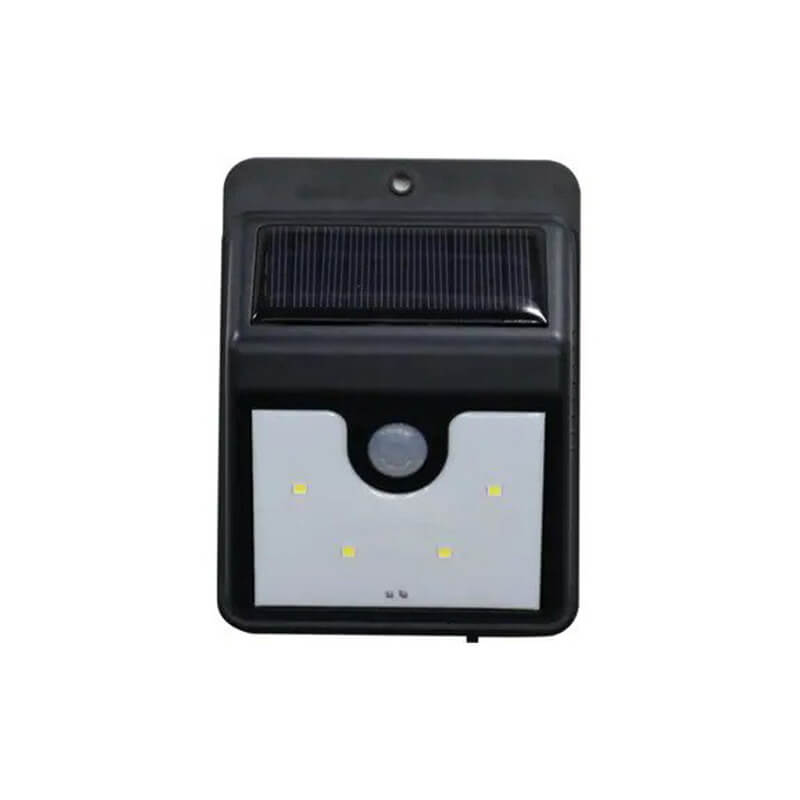 Lampa de perete Edman Q-L4 cu incarcare Solara, 4 leduri, Negru
