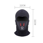 Masca pentru Ski de iarna Winter Windproof Lycra Fleece Thermal Full Face Motorcycle Mask, Negru