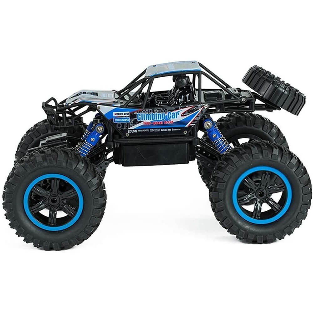 Masina cu telecomanda Edman MZ2838 RC 4WD Buggy Crawler 4x4, scara 1:14, foarte rezistenta, de mare viteza, Albastru