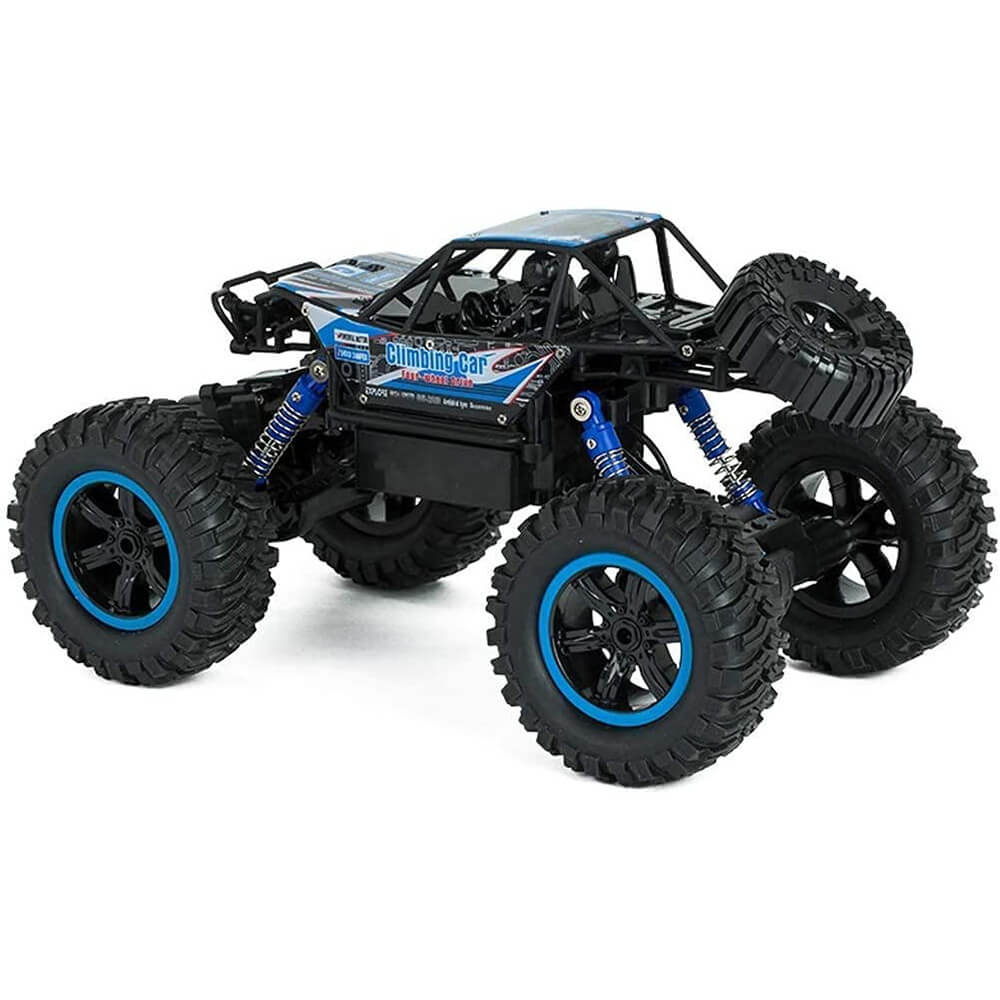 Masina cu telecomanda Edman MZ2838 RC 4WD Buggy Crawler 4x4, scara 1:14, foarte rezistenta, de mare viteza, Albastru