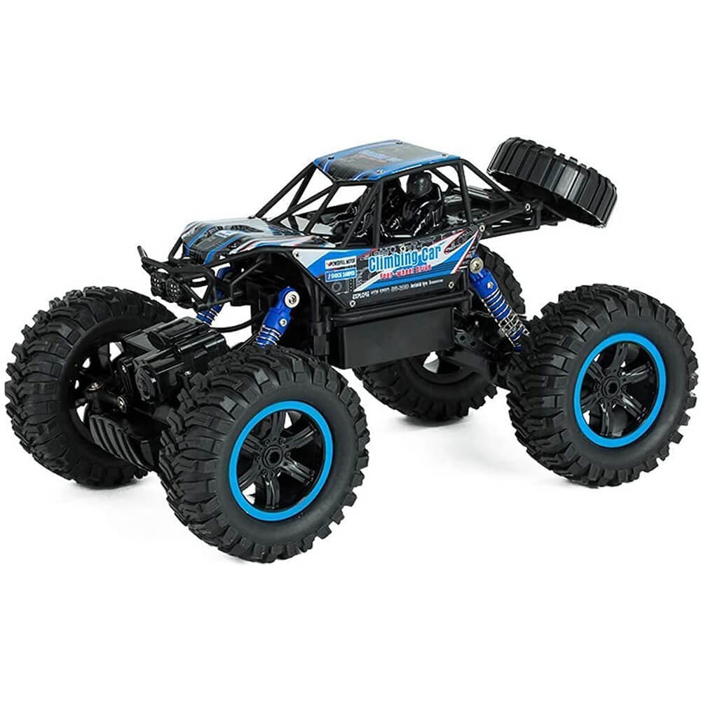 Masina cu telecomanda Edman MZ2838 RC 4WD Buggy Crawler 4x4, scara 1:14, foarte rezistenta, de mare viteza, Albastru
