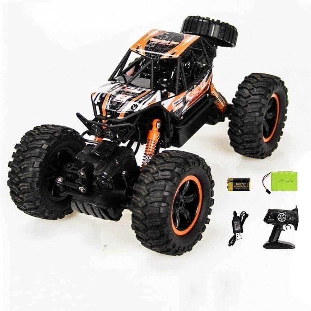Masina cu telecomanda Edman MZ2838 RC 4WD Buggy Crawler 4x4, scara 1:14, foarte rezistenta, de mare viteza, Portocaliu