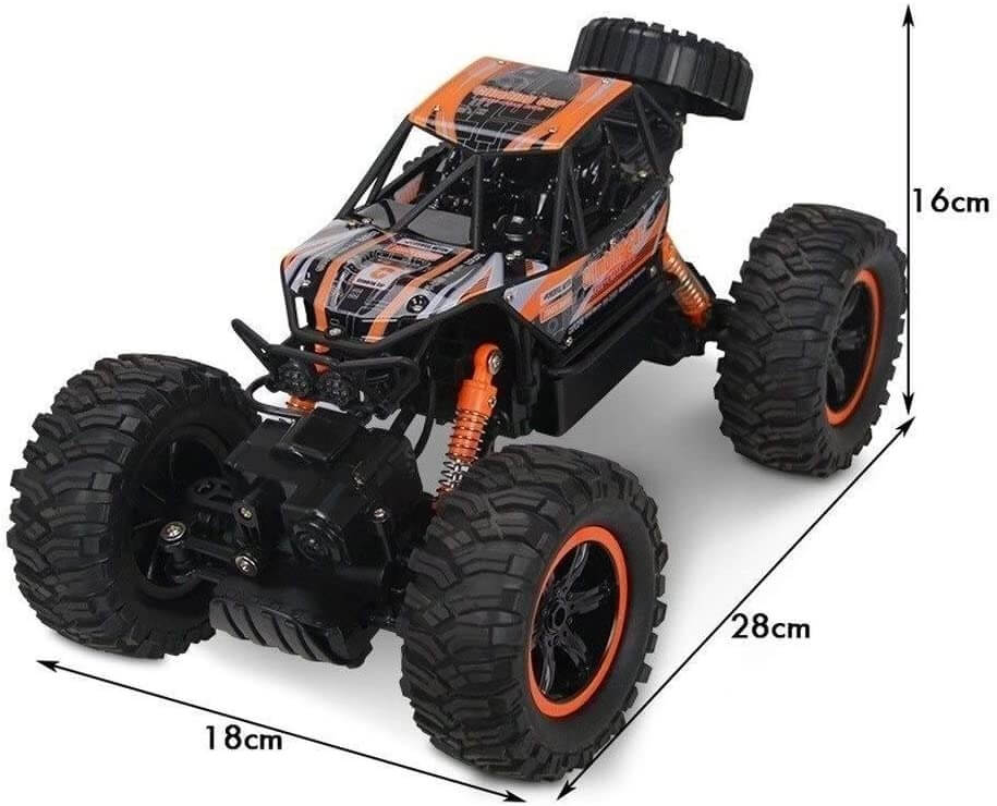 Masina cu telecomanda Edman MZ2838 RC 4WD Buggy Crawler 4x4, scara 1:14, foarte rezistenta, de mare viteza, Portocaliu