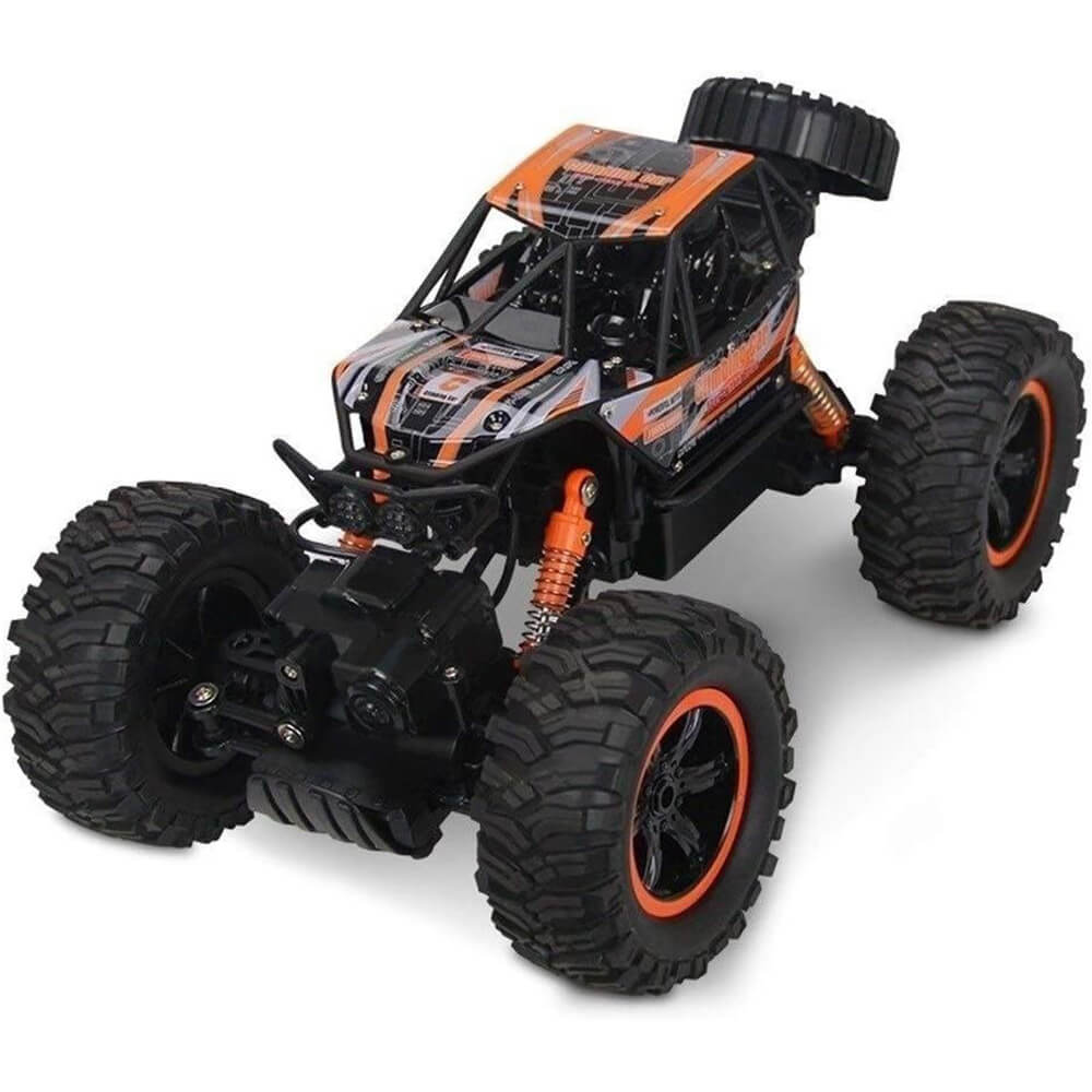 Masina cu telecomanda Edman MZ2838 RC 4WD Buggy Crawler 4x4, scara 1:14, foarte rezistenta, de mare viteza, Portocaliu