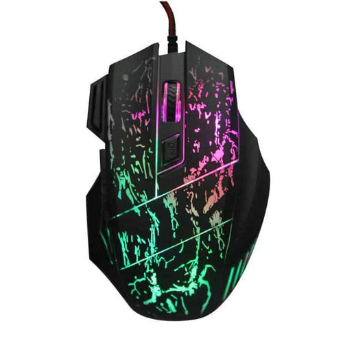 Mouse USB Glowing pentru Gaming Edman M850, 6 butoane, Negru