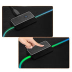 Mousepad Gaming Edman cu Iluminare Led RGB King Size 90x40 cm Negru