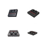 Placa de sunet multifunctionala cu bluetooth Edman V8 pentru live, podcast si muzica, cu 18 efecte, negru