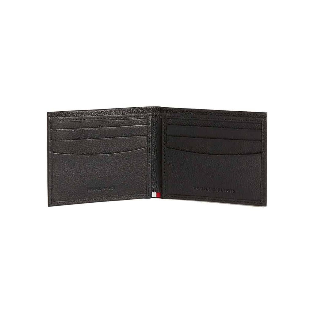 Portofel Tommy Hilfiger Gus RFID Slimfold Wallet, din piele, Negru