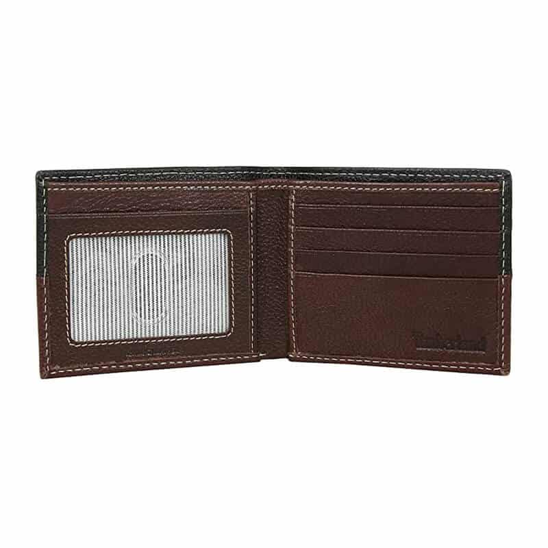 Portofel din piele pentru barbati Timberland Core Sportz, Negru/Visiniu