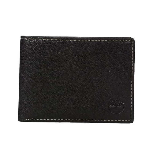 Portofel din piele pentru barbati Timberland RFID Blocking Passcase Security, Negru