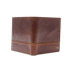 Portofel din piele pentru barbati Tommy Hilfiger Brevon Hipster RFID Wallet, Maro