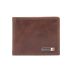 Portofel din piele pentru barbati Tommy Hilfiger Slimfold RFID Wallet, Maro