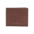 Portofel din piele pentru barbati Tommy Hilfiger Walt Leather RFID Wallet, Maro