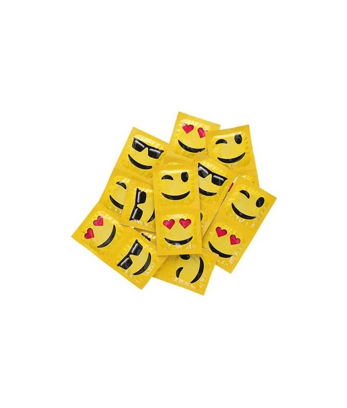 Prezervative Pasante Smiley Face Emoji, 10 bucati