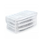 Sac pentru spalat incaltamintea cu pad-uri din spuma pentru protectie in masina de spalat si uscator, 33x19x19cm, Alb